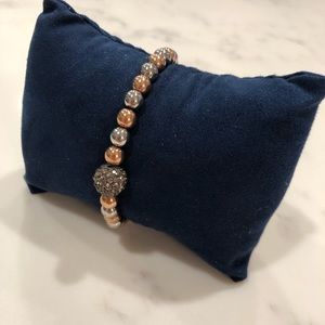 Rustic Cuff Ireland Bracelet in Silver & Gold